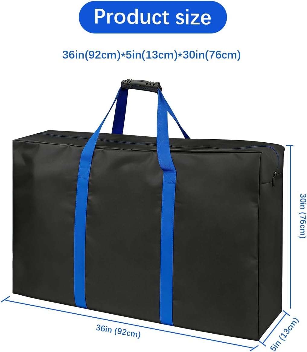 Portable 6FT Table Storage Bag - Waterproof & Durable Folding Table Cover - Compact 36x5x30 inch Carry Case for Camp, Picnic, Tailgate Tables