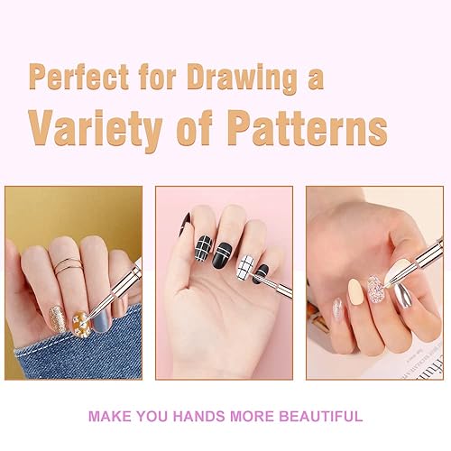 Miniatura 6 de Juego de pinceles para arte de uñas, bolígrafo de diseño de uñas, herramientas de pintura, pincel para el hogar, manicura y salón de uñas
