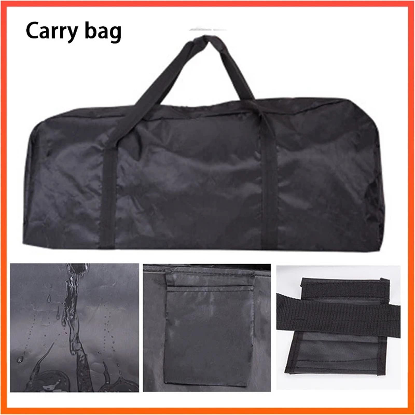 Bolsa Patinete Electrico Bolsa de Transporte portátil e Impermeable for Patinete eléctrico M365 ES2 ES3 ES4, Plegable(Black)