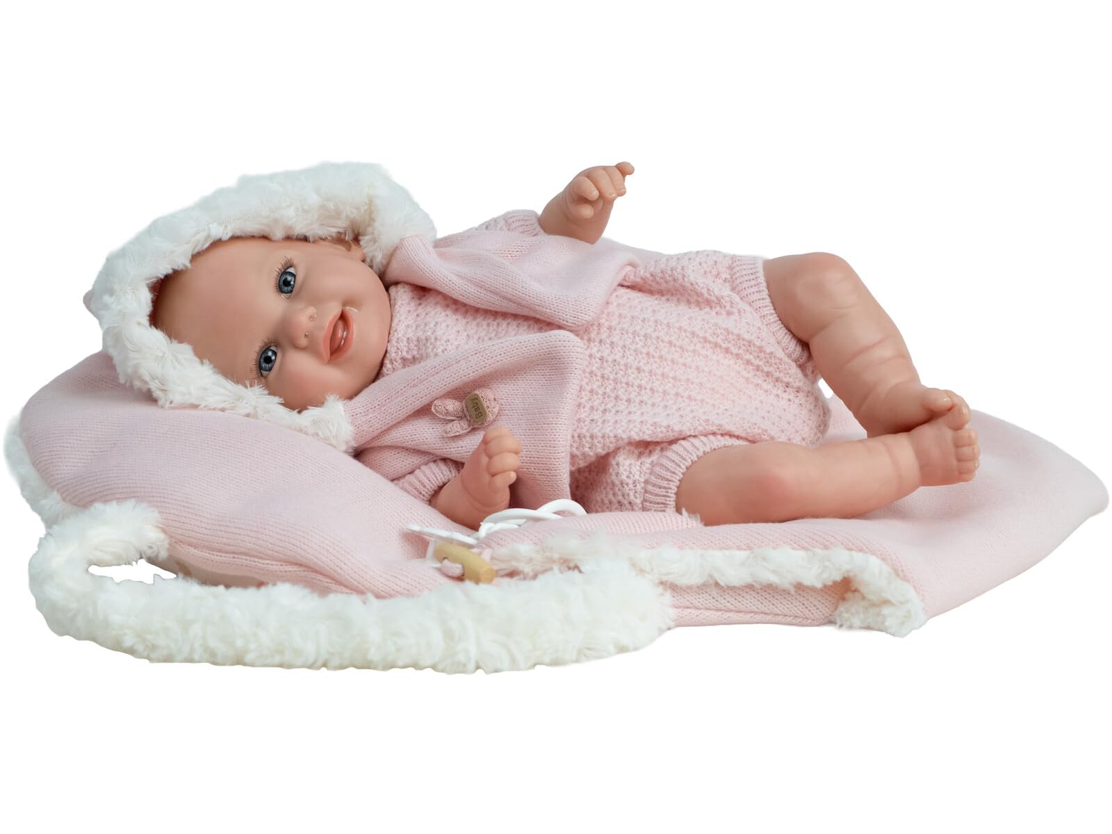 Bebe Reborn Mabel 35 cm z uchwytem na worek