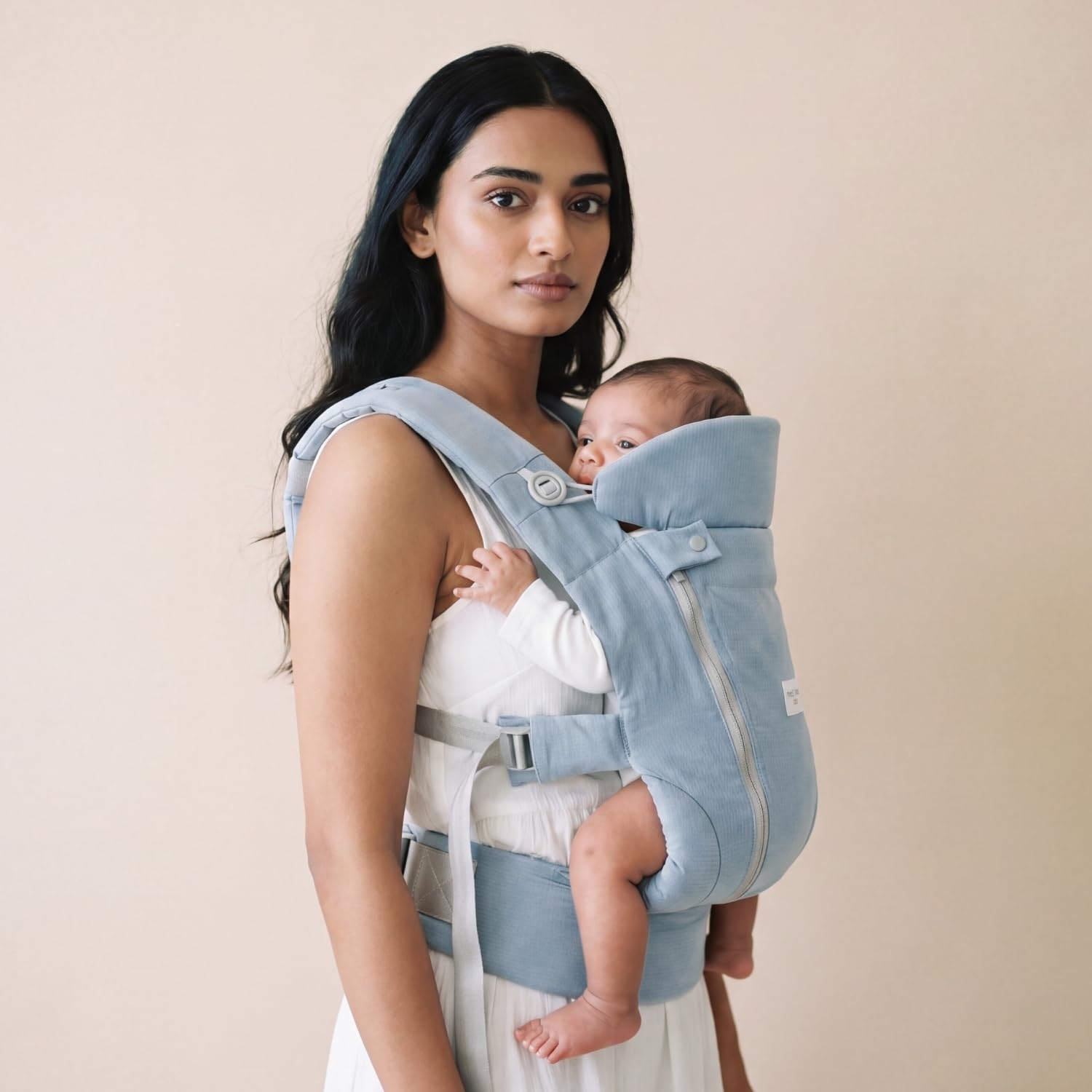 Haus & Kinder Nubee Baby Carrier for New Born Baby, Soft Ergonomic Infant Carrier with Adjustable Straps, Breathable Hands-Free Kangaroo Bag, Lightweight Baby Carrier Upto 18 kg, 0–15 Months-image-15