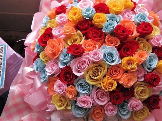 【クリスマスやプロポーズに】108本のプリザーブドフラワー花束 プリザーブドフラワー #ステム付きローズ【108輪の花束