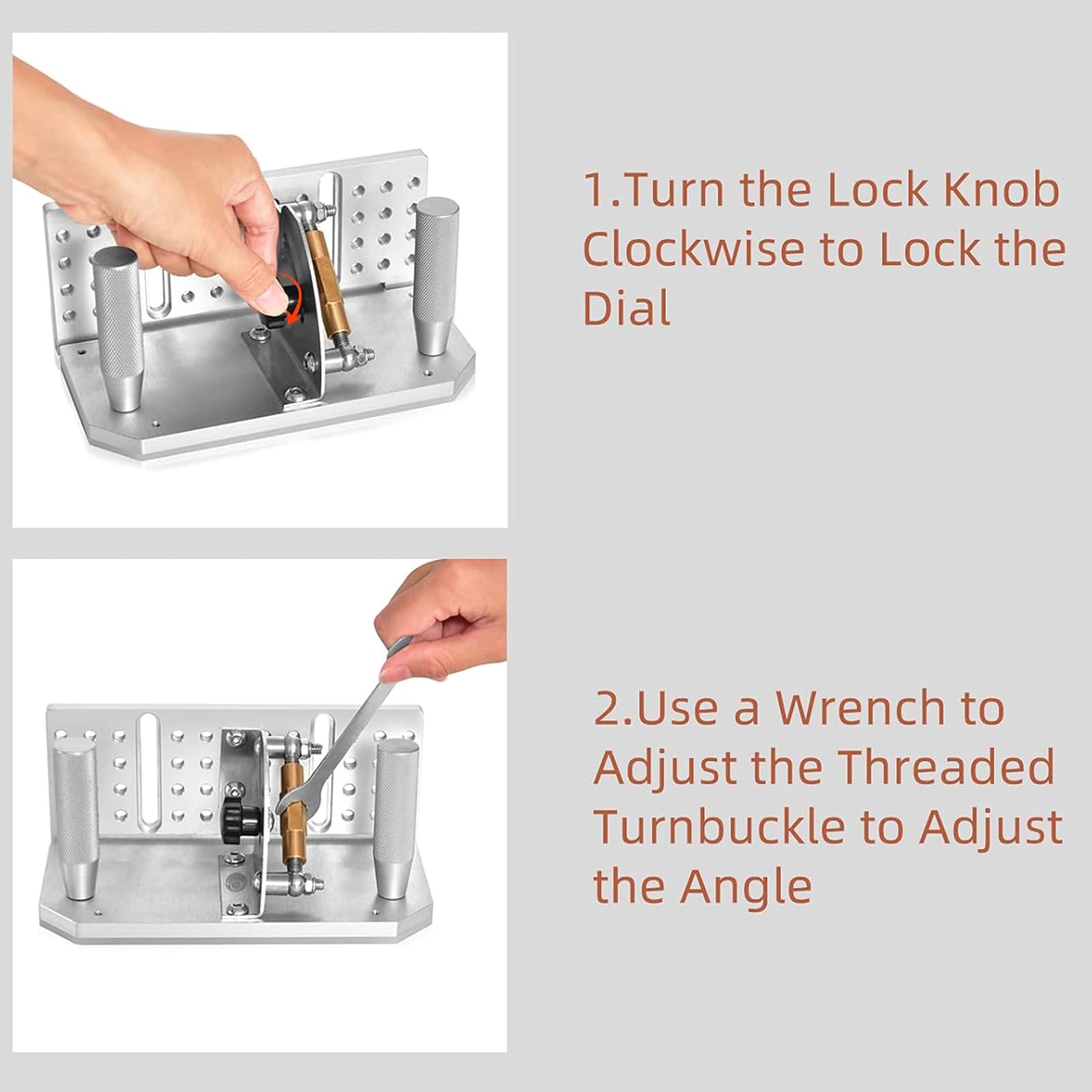 Aiguiseur de courroie avec double plaque de presse - Machine de ponçage - Guide de meulage incliné - Outil de réglage d'angle