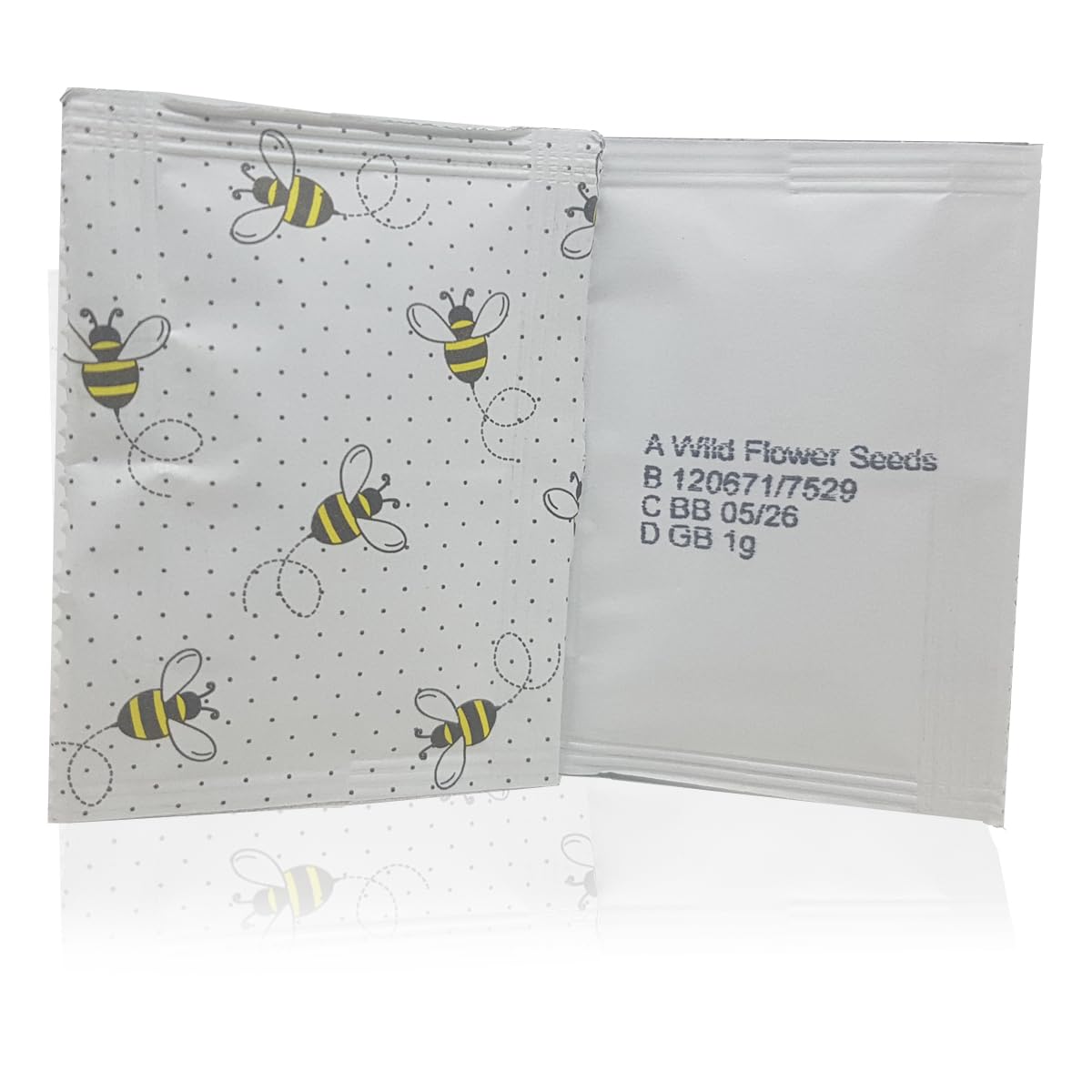 Bee Printed Wild flower Promo Sachets x100 Gift promotions