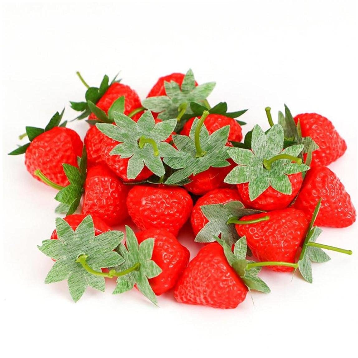 Künstliche Erdbeeren Aus Kunststoff – 50 Stück, Lebensecht Für Deko & Fotografie