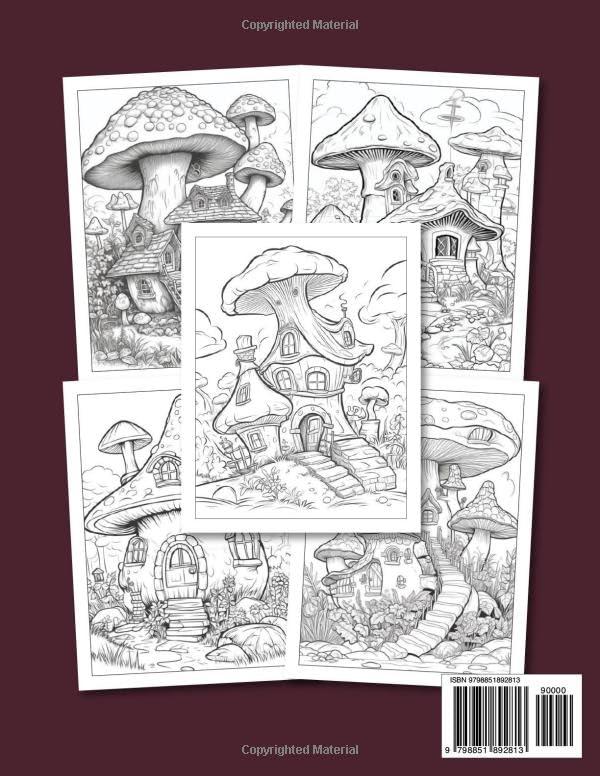 Miniatura 2 de Magical Fairy Dwellings, A Fantasy Fairy Homes Coloring Book for Adults Fantasy Fairy Homes Adults coloring book for fun and relaxation, stress