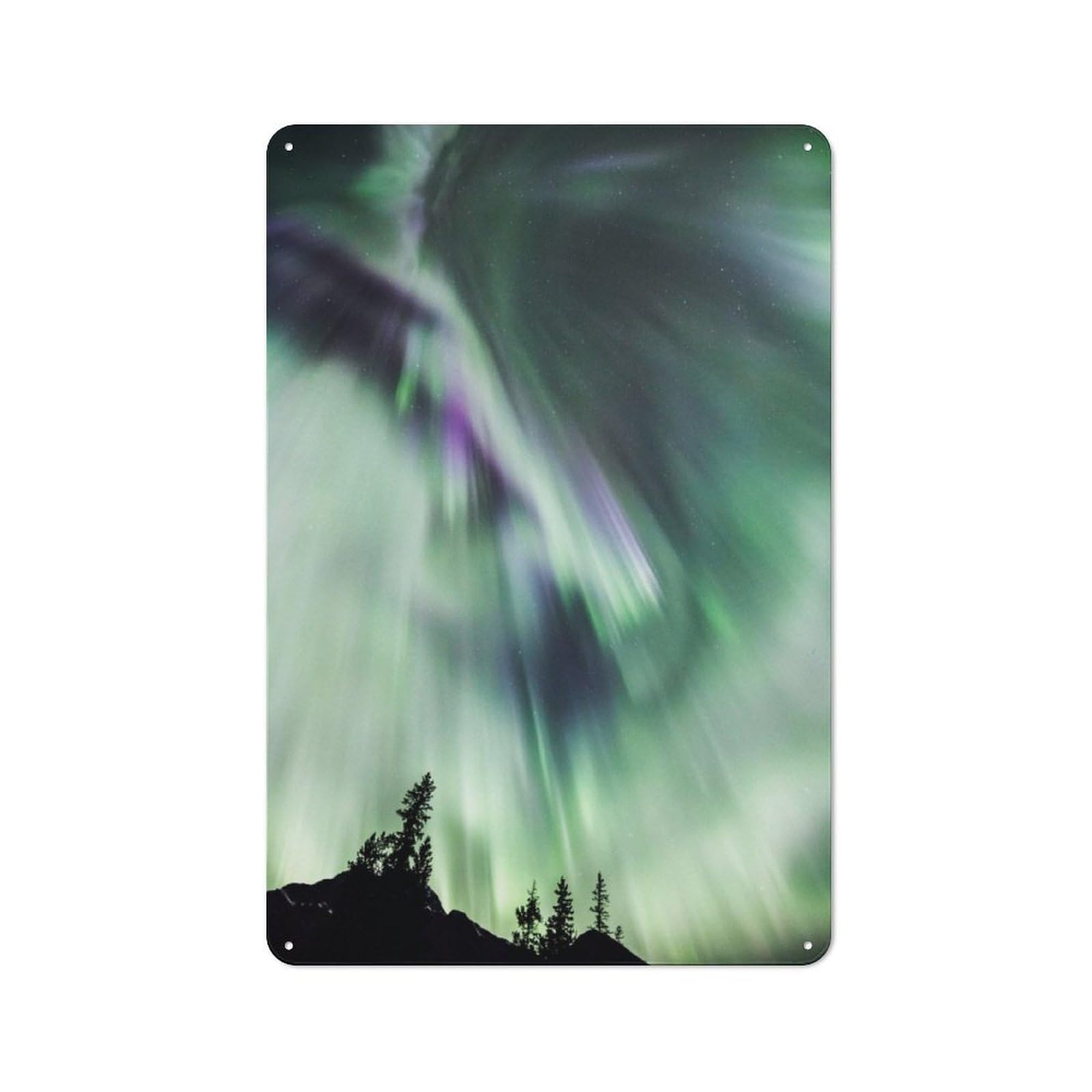 Junmoney Northern Lights In Jasper Retro Metal Wall Sign 30X20cm With For Garage Wall, A Decorative Metal Sign For Garages And Workshops