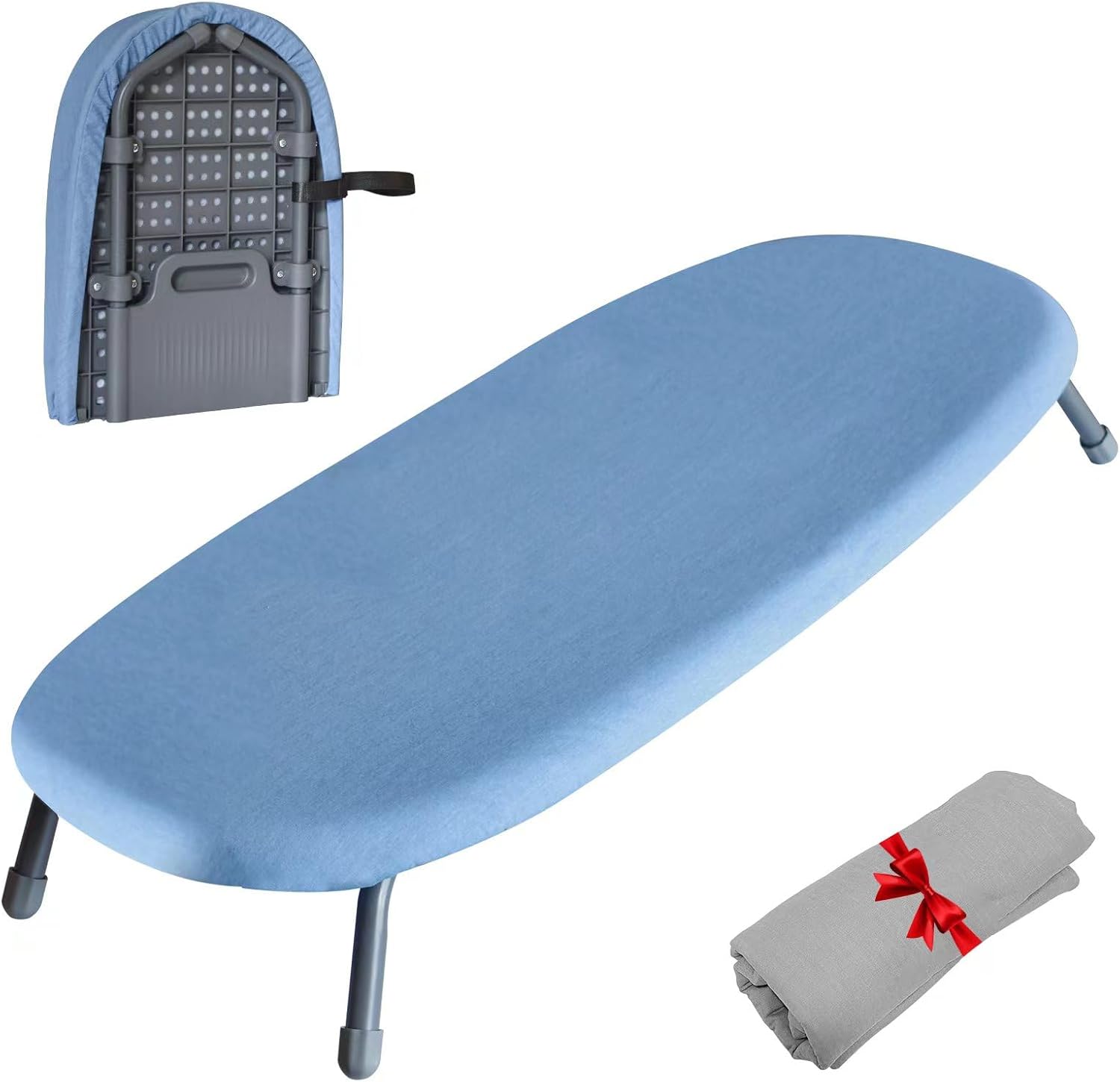 VividPaw Small Ironing Board Tabletop 12" x 32", Folding Portable