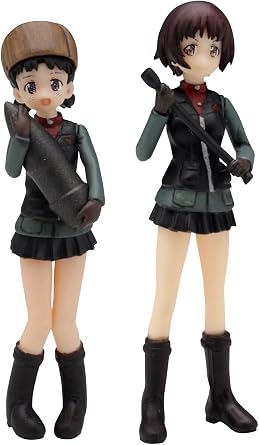 Platz GPF-21 1/35 Girls Und Panzer Movie Version Pruda High School Nina & Arena Figure Set