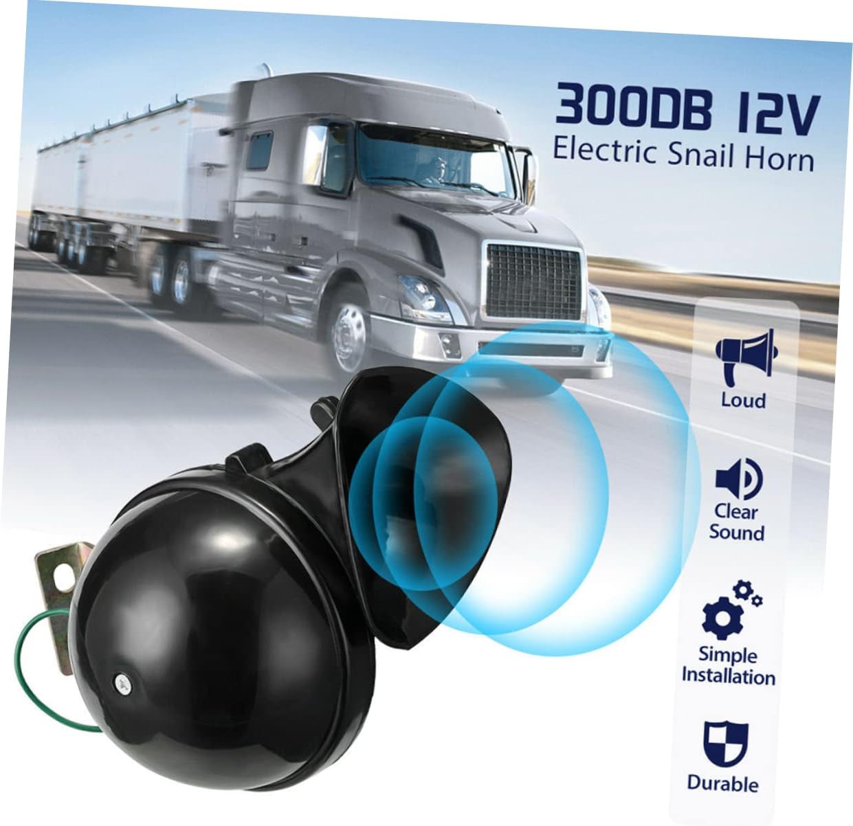 Loudspeaker Loud Air Horn Woofer Dual Tone Horn Super Loud 12v Car s Motorcycle Air Bull s for Truck Car Kit Electronic Frame Shell