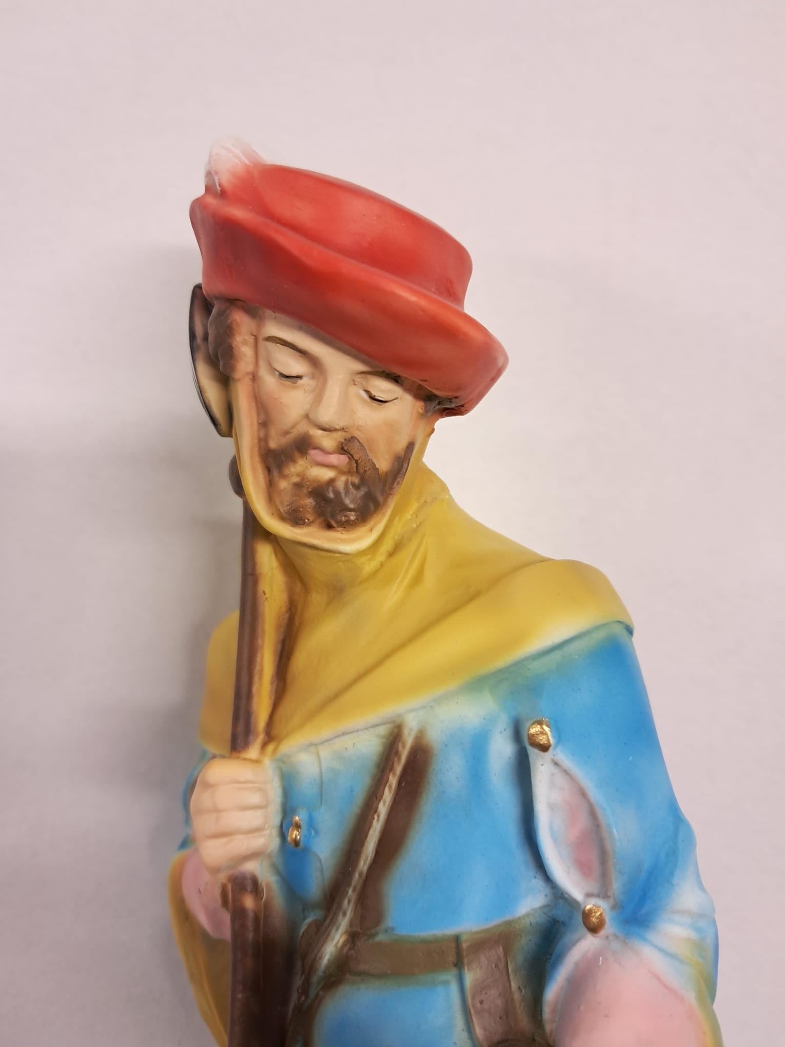 Generico ArteSacracaravaggio Statua di Sant' Uberto cm 30 (11,81 inches) in marmo resina piena decorata a mano di produzione artigianale italiana