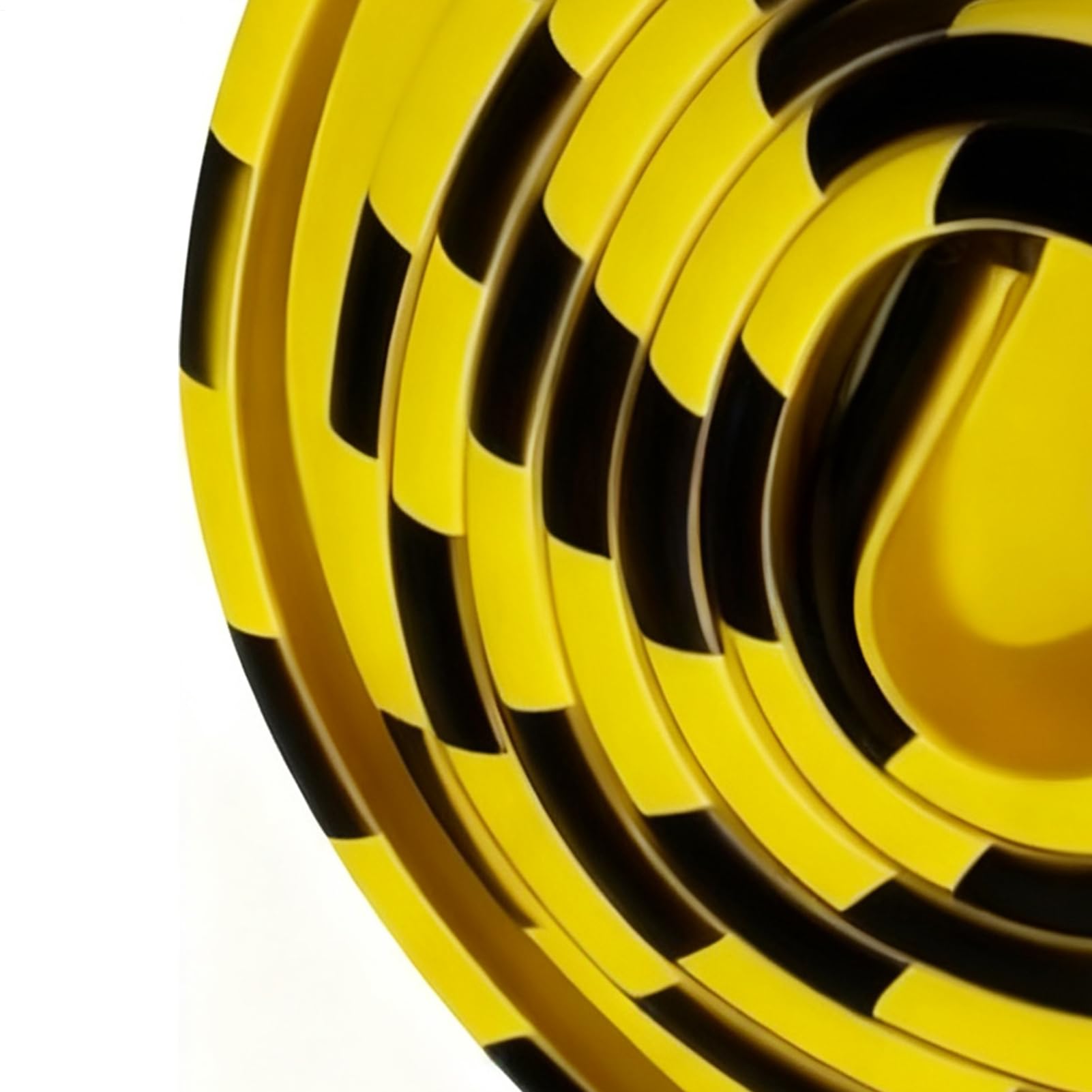 Paraspigoli da parete – Strisce adesive antiurto, protezione in schiuma a L, antiurto, di sicurezza nero-giallo, resistente, resistente al fuoco, per tavolo, porta 'armadio, garage