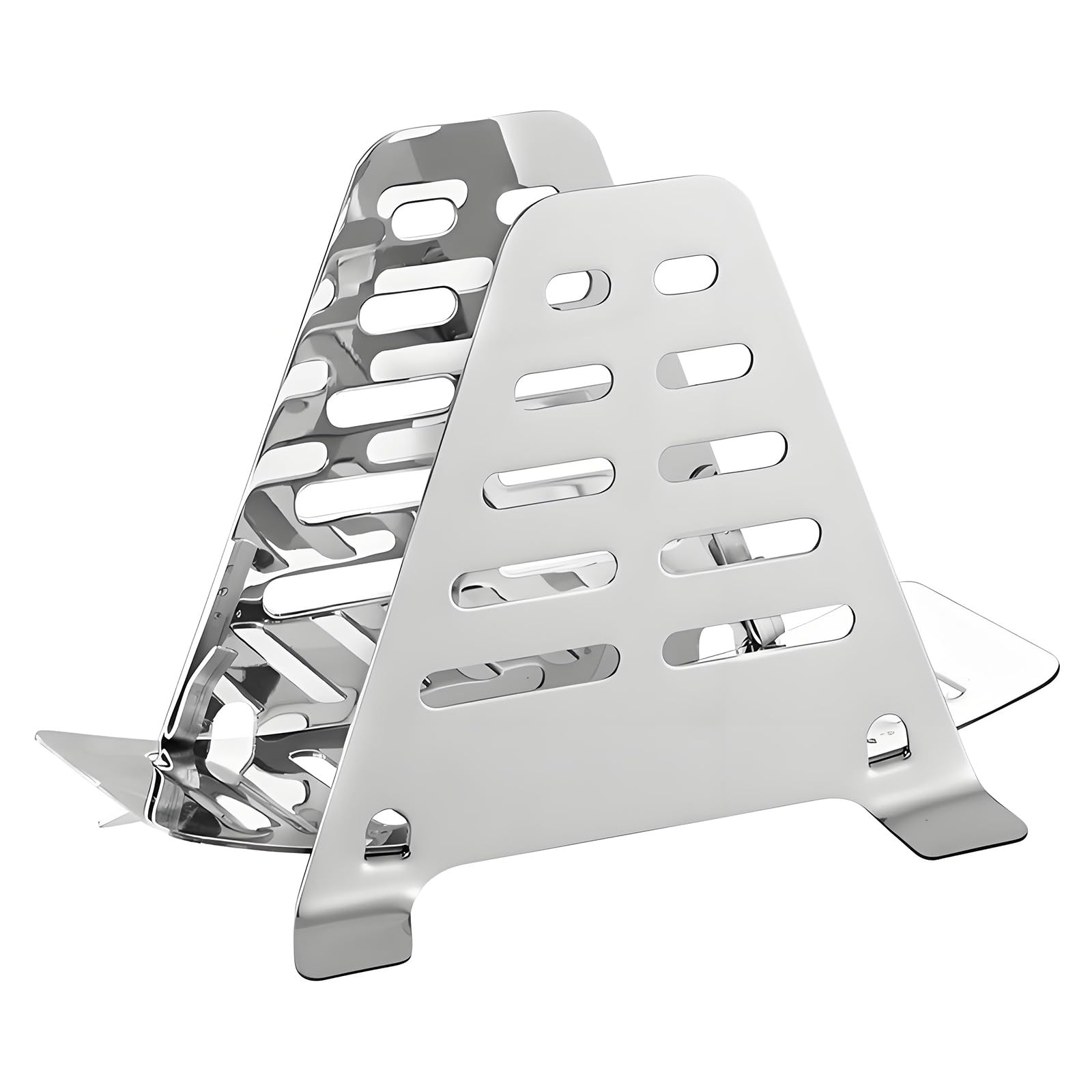 Mekalero 304 Stainless Steel Kitchen Stand Countertop Storage Solution for Cooking Covers and Chopping Boards Cookware Storage Stand