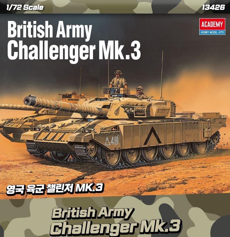 Amazon.com: Academy 13426 1/72 British Challenger Mk.3 Plastic