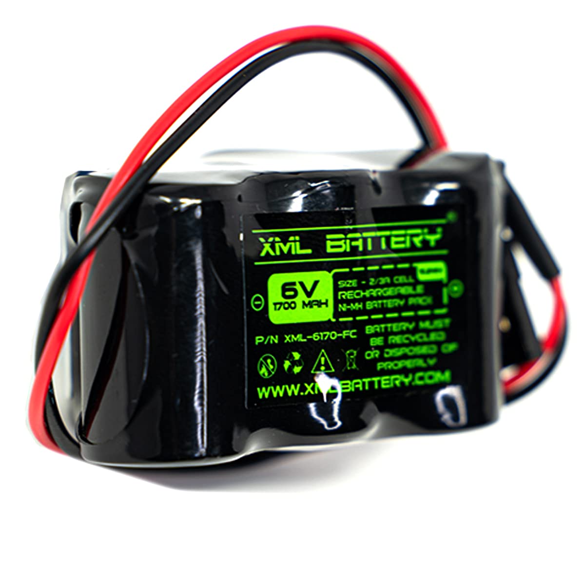 Amazon.com: XML Battery (1 Pack) Ni-MH Receiver Pack 6V 1700mAh 5