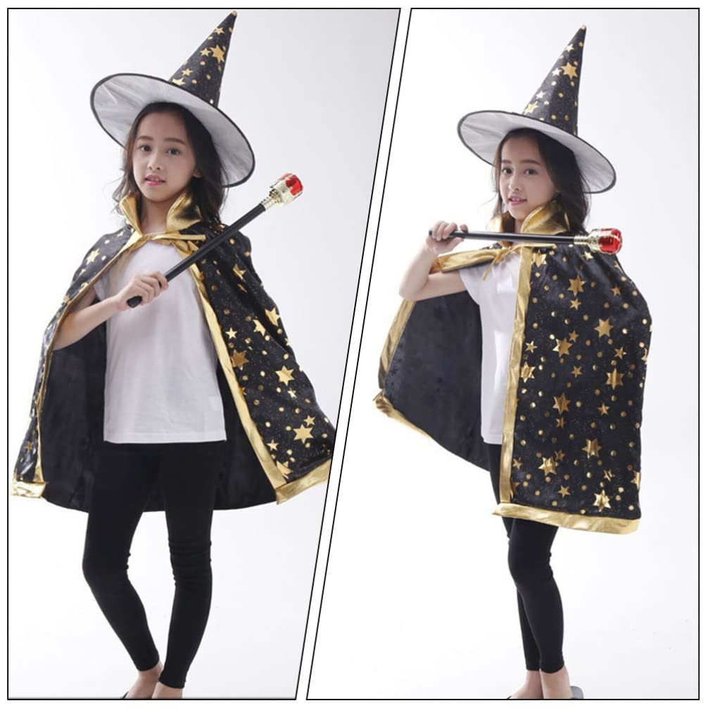 Abaodam Kids Halloween Five-Star Cloak Party Costume Creative Cosplay Cape for Children All-Size Comfortable Performance Dress-up - Image 2