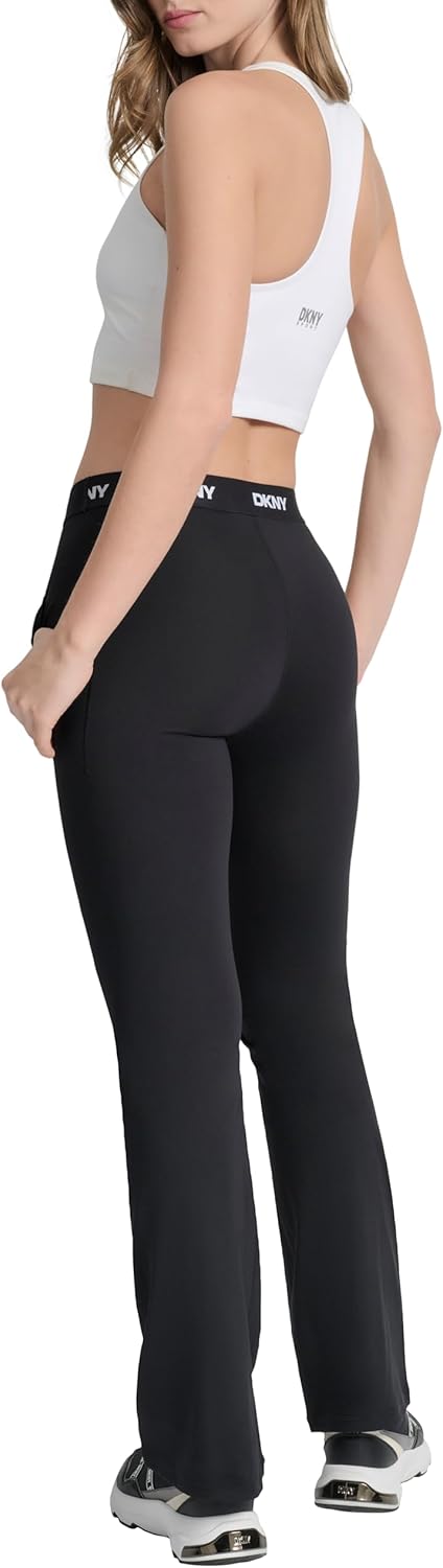 DKNY Womens Wide Leg Compression Yoga Pant - Image 6