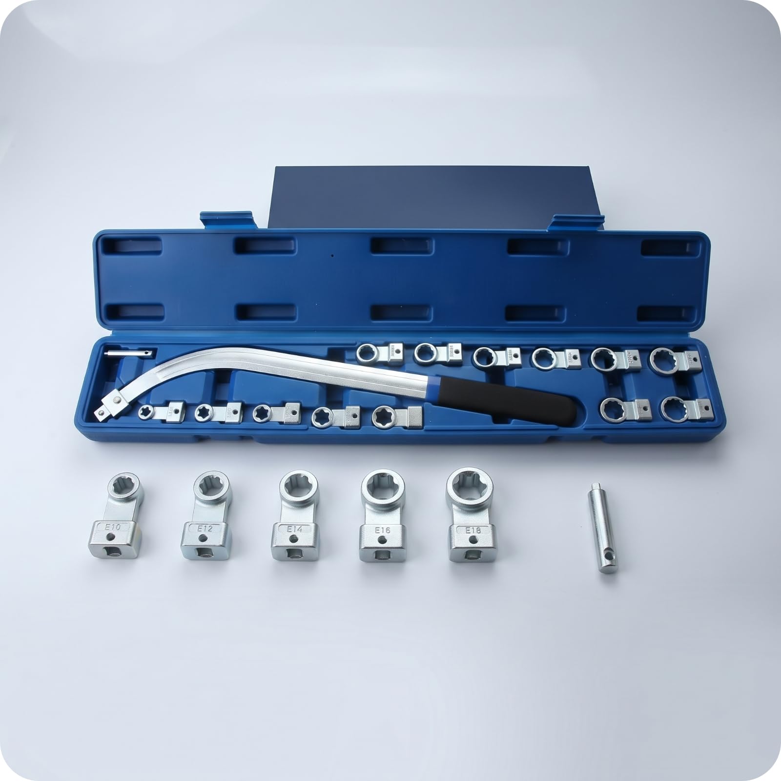 15 Pieces Alta Resistencia Extractor Poleas Motor Kit Extracción Poleas Juego Extractor Correas Mango Negro
