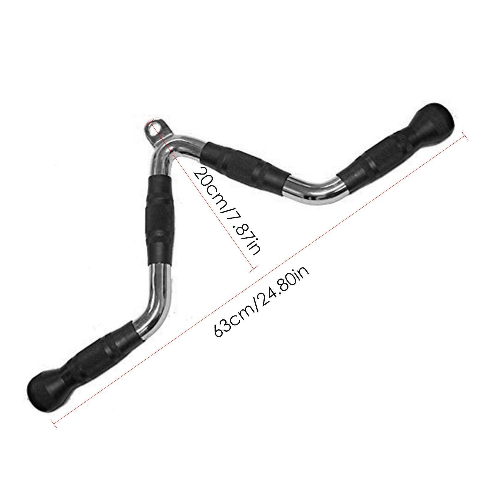 Amazon | ジムフィットネス用ラバーハンドルケーブルアタッチメント、V