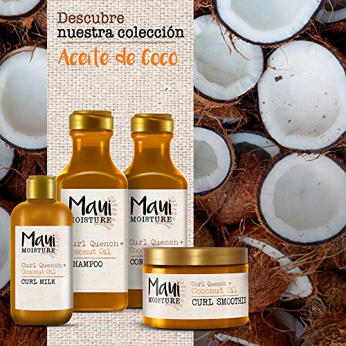 Shampoing MAUI Moisture Curl Quench hydratant cheveux bouclés huile de noix de coco 385ml