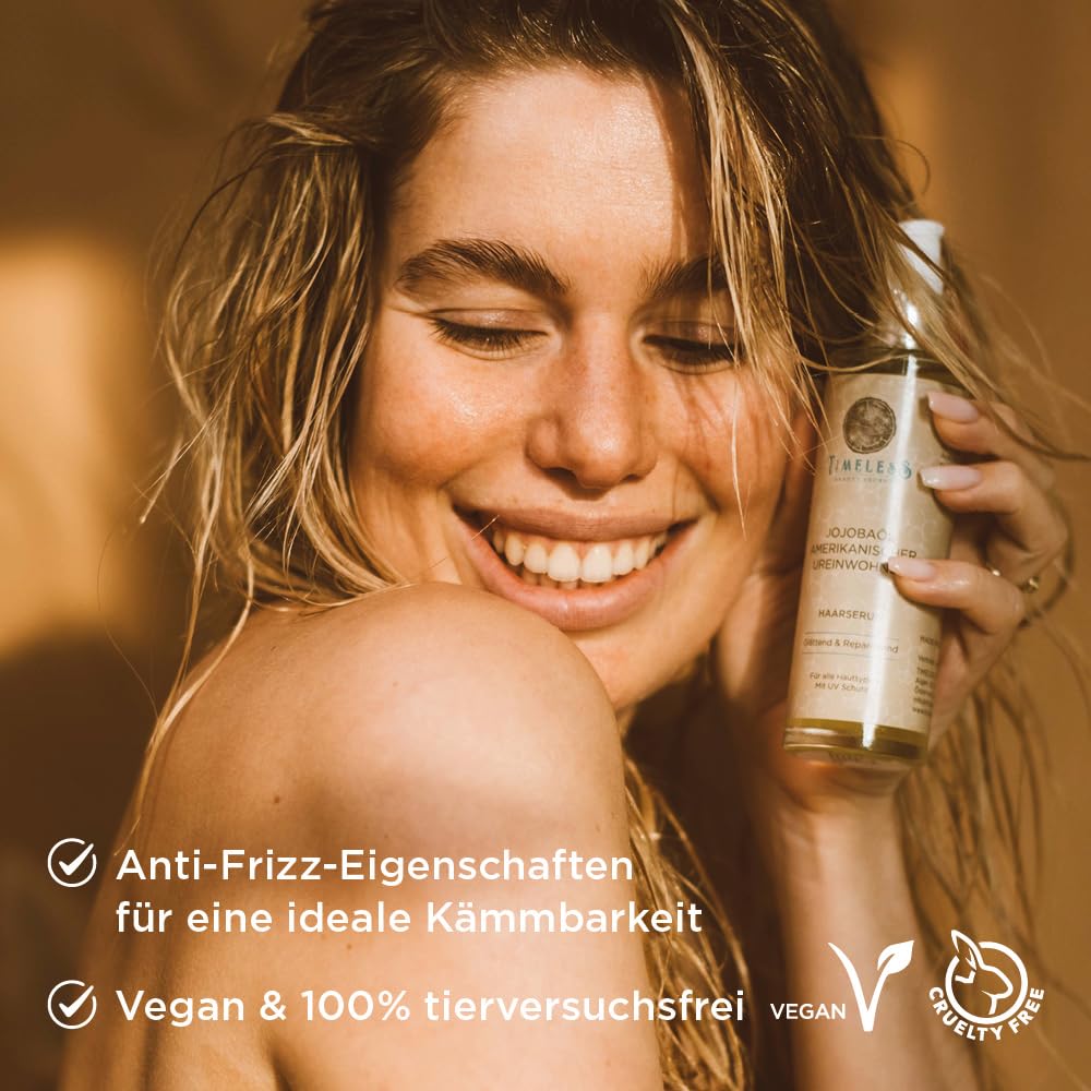 TBS Haarserum Jojobaöl Amerikanischer Ureinwohner - Für Intensive Feuchtigkeitsaufnahme, Entwirrt Verfilztes Haar und Verleiht Glanz