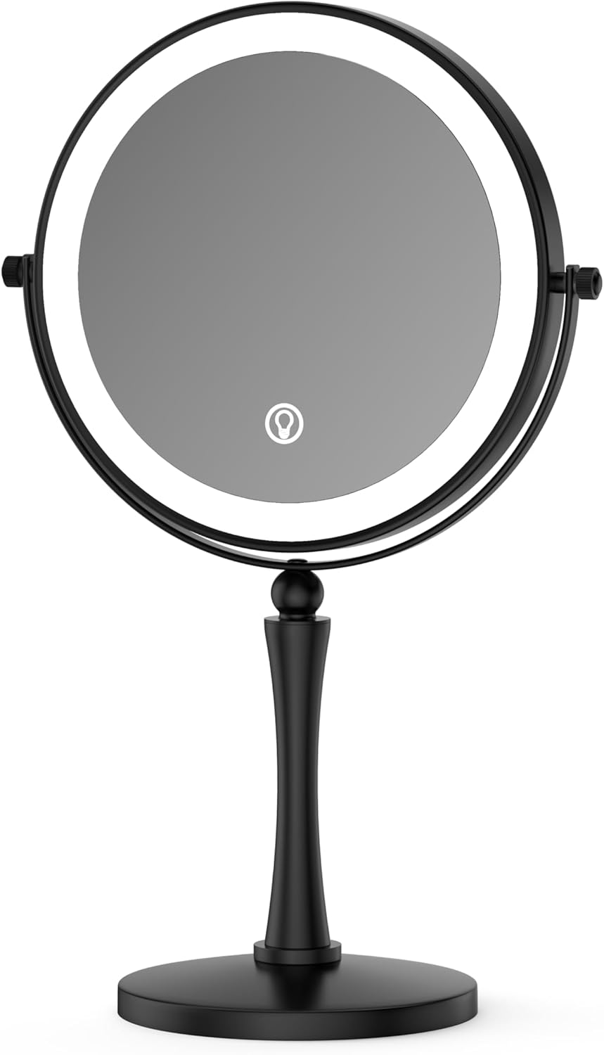 Espejo de maquillaje GURUN 8 pulgadas con luces LED, 1X/20X