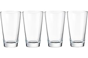 Pint Beer Glasses with Tuff Rim - Set of 4