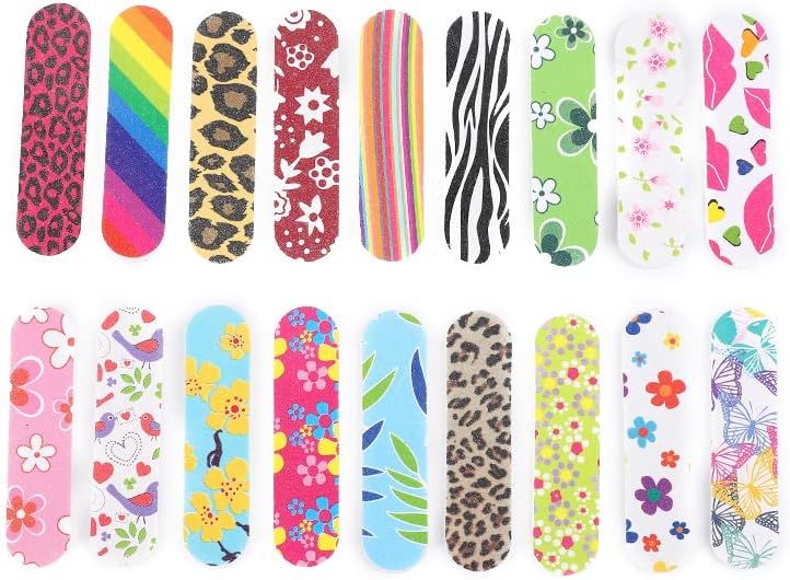 80 Pcs Disposable Nail File Double Sided Emery Boards for