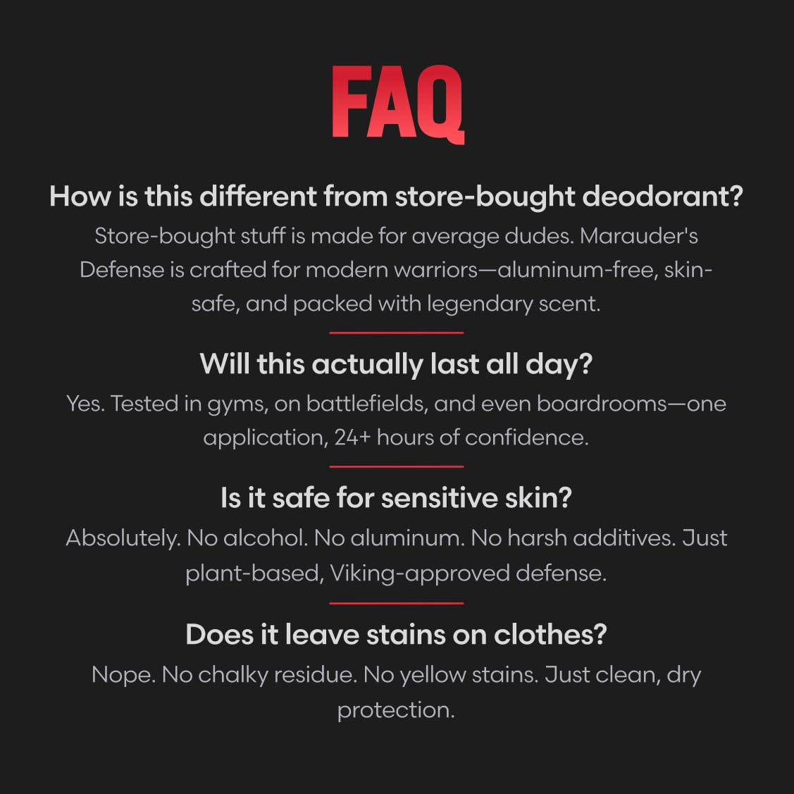 The Beast Line Deodorant - Marauders Natural Deodorant for Men - Ragnarok Rising Eddie Hall Beast Line - Signature Edition - Aluminum Free