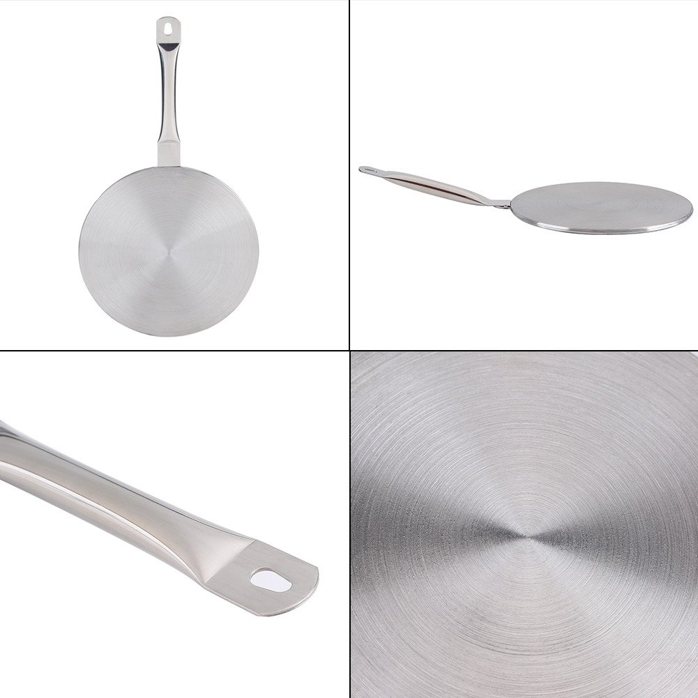 Piastra Diffusore Calore 20cm In Acciaio Inox - Per Moka Su Fornelli A Gas E Induzione - Foto 10