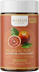Laranja Moro Termogênico para Emagrecimento – Moro Active+ – Cafeína, Cromo e Ácido Clorogênico – Metabolismo, Queima de Gordura e Energia – 60 Cápsulas Veganas