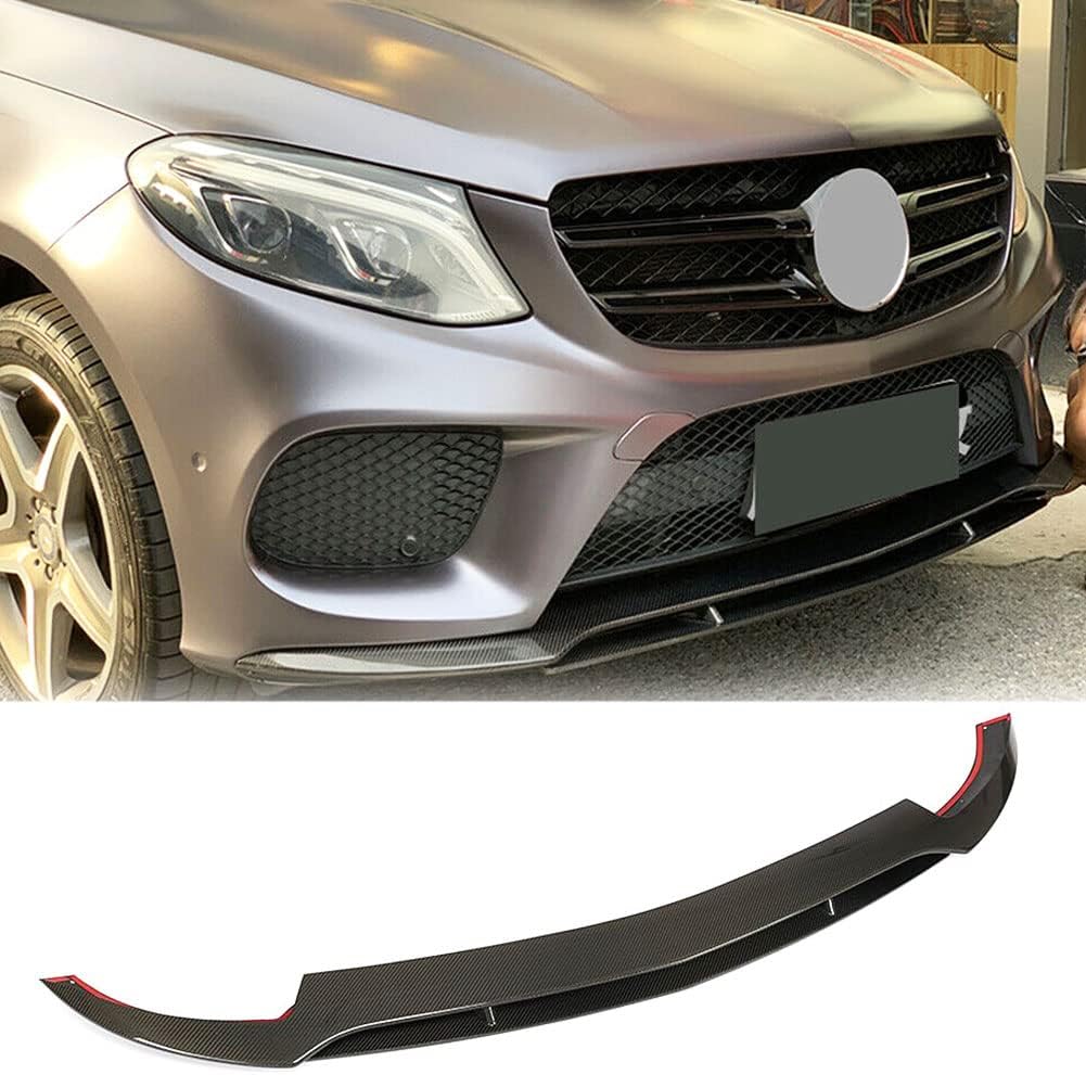 Front Bumper Lip for Mercedes Benz GLE Class C292 GLE300 GLE350 GLE400 GLE550 GLE43 AMG 4Door 2015-2019 Carbon Fiber Sport Utility Front lip Chin Spoiler Splitter Protector
