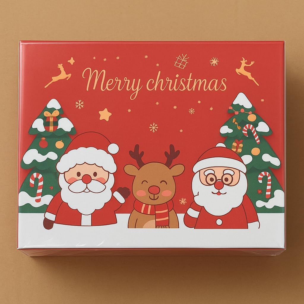 Christmas Ceramic Mug 400 ml with Bamboo Lid and Gift box-Premium Holiday coffee Cup, Santa Design, Perfect Chistmas Gift for Hot Chocolate, Tea & coffee - Image 2