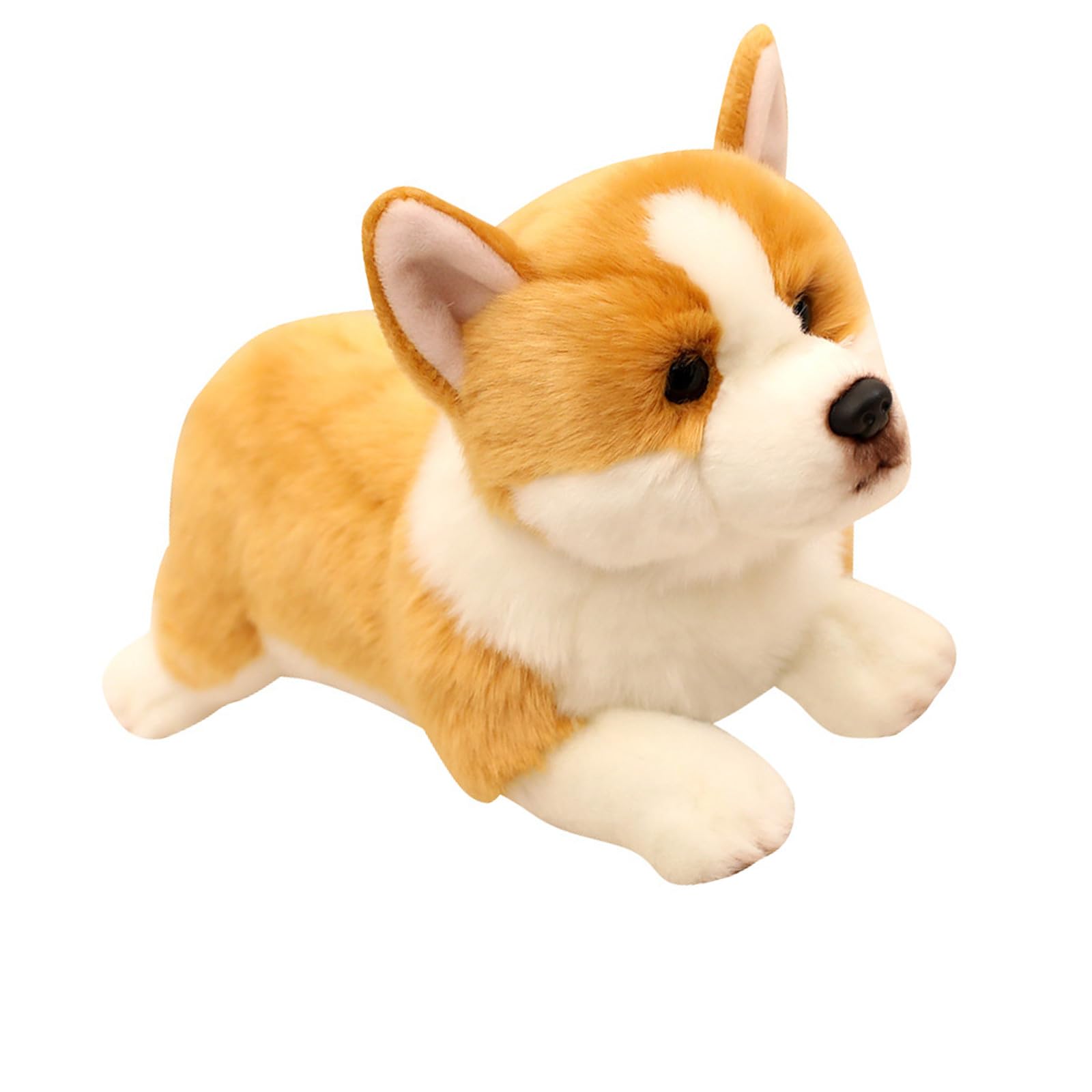 Perro de peluche, juguete de peluche, juguete de muñeca para habitación de los niños, decoración de habitaciones, diseño realista, juguete de confort decorativo realista, peluche de perro realista