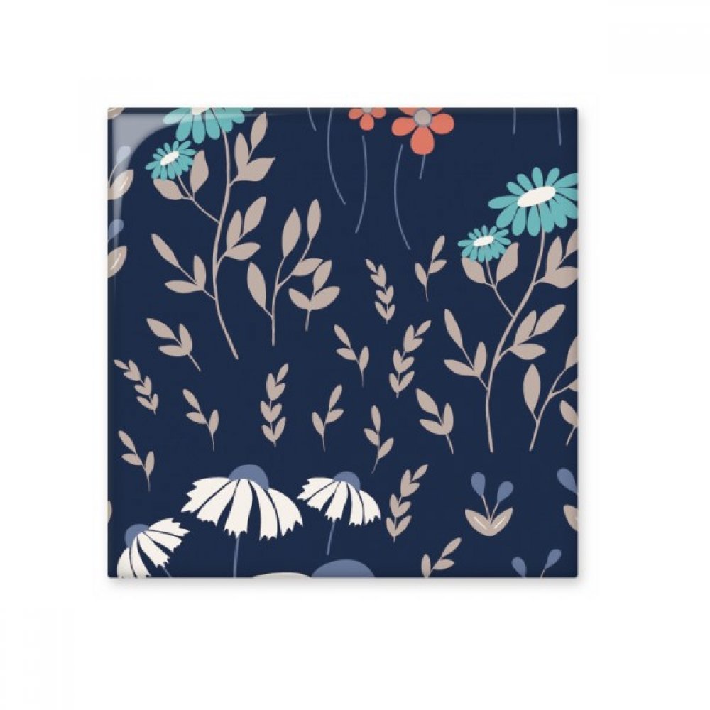 Carreaux de céramique pour faïence cuisine et crédence fleur bleu style artisanat