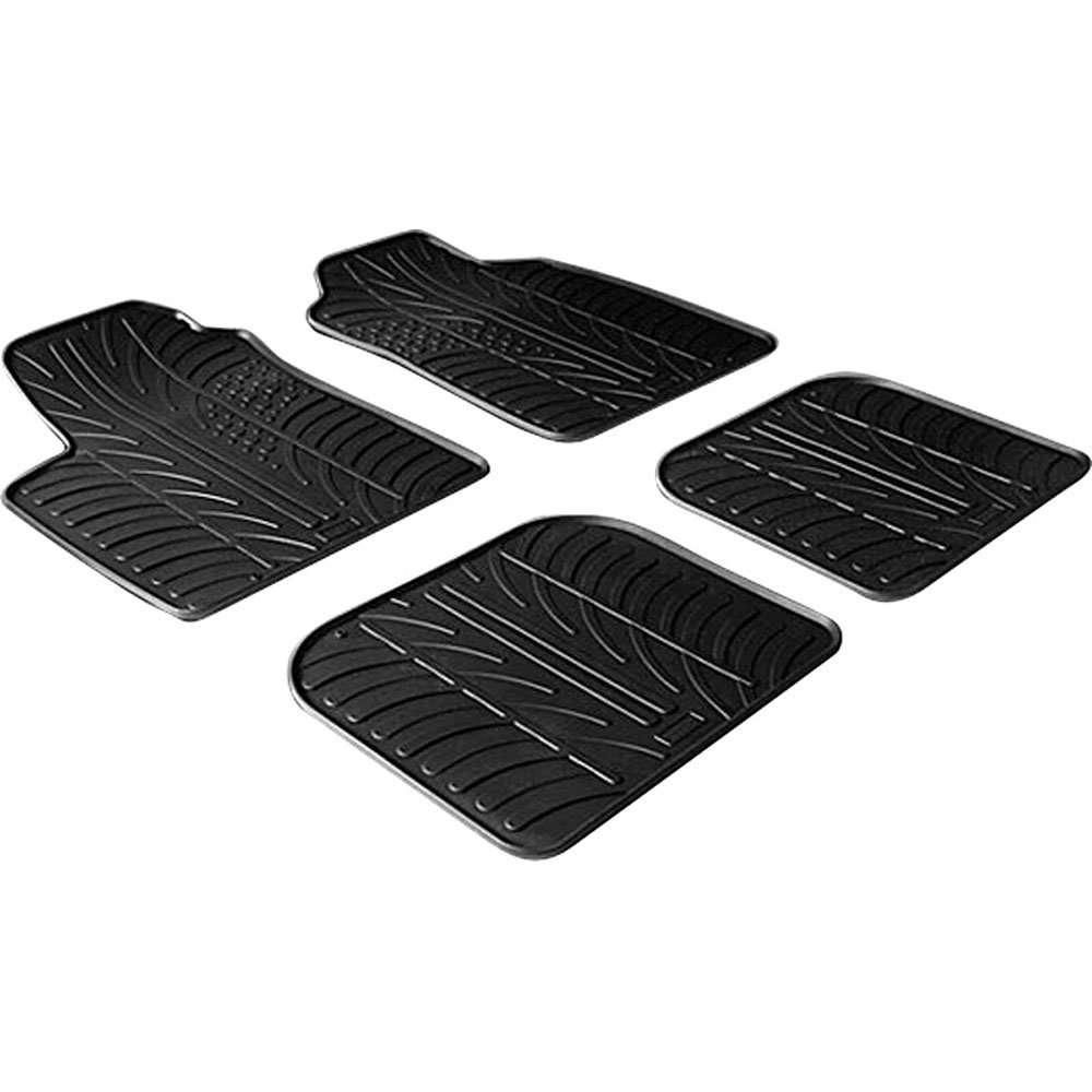 Tappetini Auto In Gomma Gledring GL 0144 Fiat Panda: Set 4 Pezzi Con Clip Di Montaggio