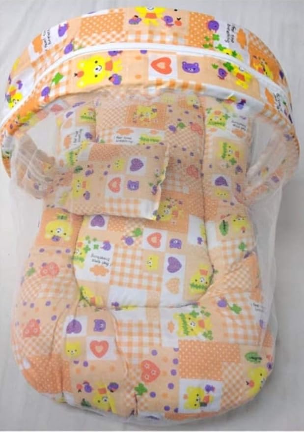 M.N.Baby Bed and MASCITO Protector (Orange)