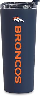 Rico Industries NFL Football 24oz Stainless Steel Tumbler with Lid and Dual Functioning Lid