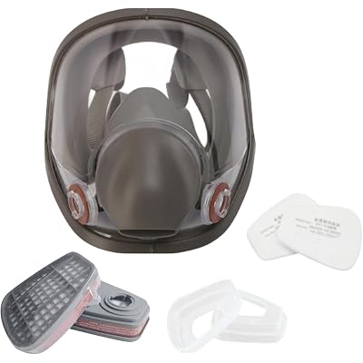 Face Cover Respirator - Reusable Full-Face Protector, Gas Cover | Nose Respirator For Spray Paint For Woodworking Construction Painting Grinding Polishing Welding Adults Men Women