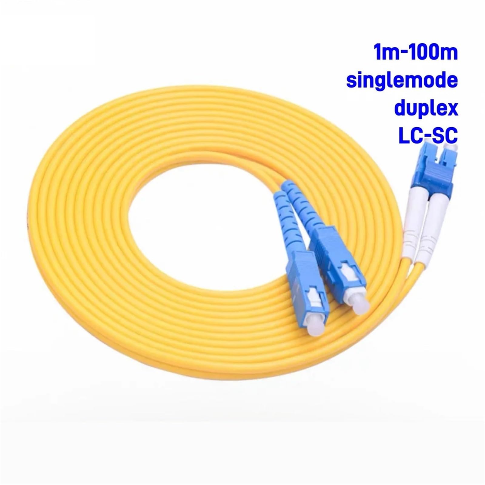 Kabel światłowodowy LC-SC SM duplex jednomodowy 10 m 20 m 30 m 50 m 100 m SC-LC 3 mm 2 mm (1m 10 szt.)