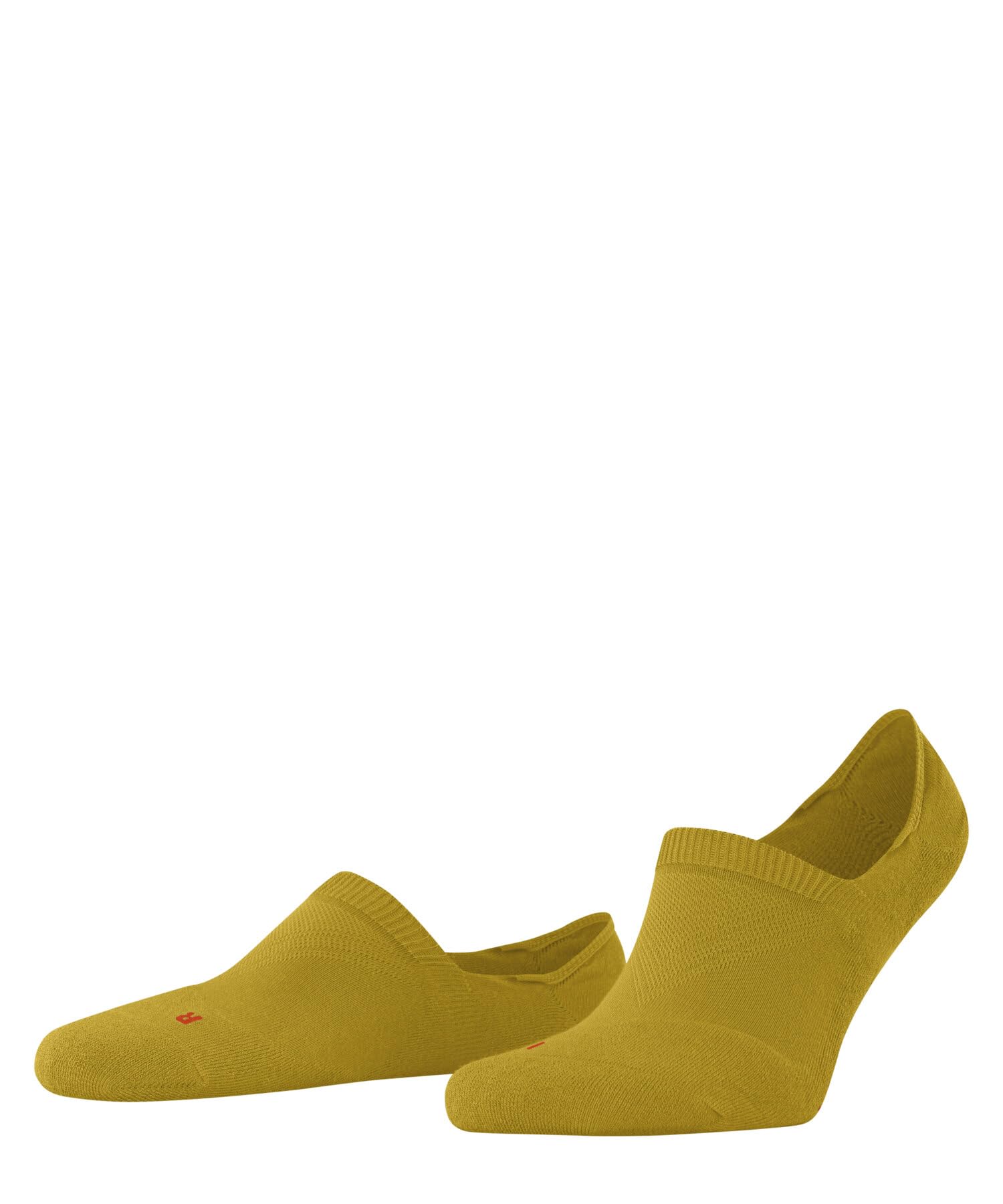 FALKE Unisex Cool Kick Invisible U In Soft Breathable Quick Drying No-Show Plain Liner Socks 1 Pair, Yellow Mimosa 1265, 11-12.5