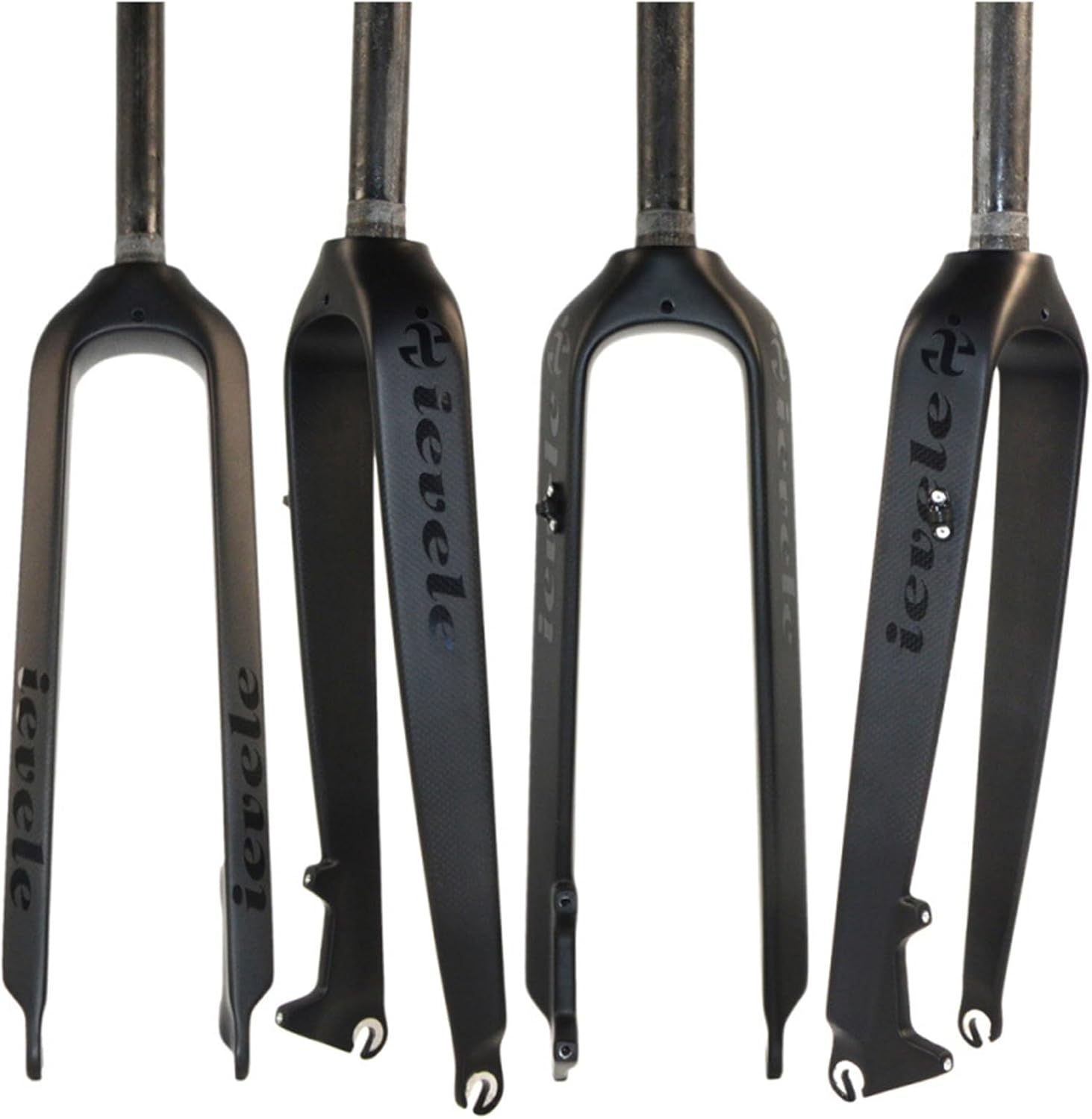 Mountain Bike Rigid Fork 26 27.5 29 Inch Full Carbon Fiber Bike Fork 1-1/8'' Straight Tube Front Fork Disc Brake Bike Fork QR 9x100mm