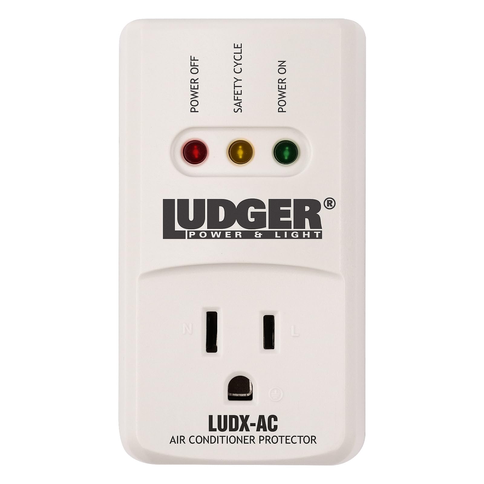 Ludger Power Surge Protector (LUDX-AC), ETL Certified, Reliable Protection, 4-Minute Safety Cycle, 3 Modes LED Indicator, 2/3 Prong Outlets,