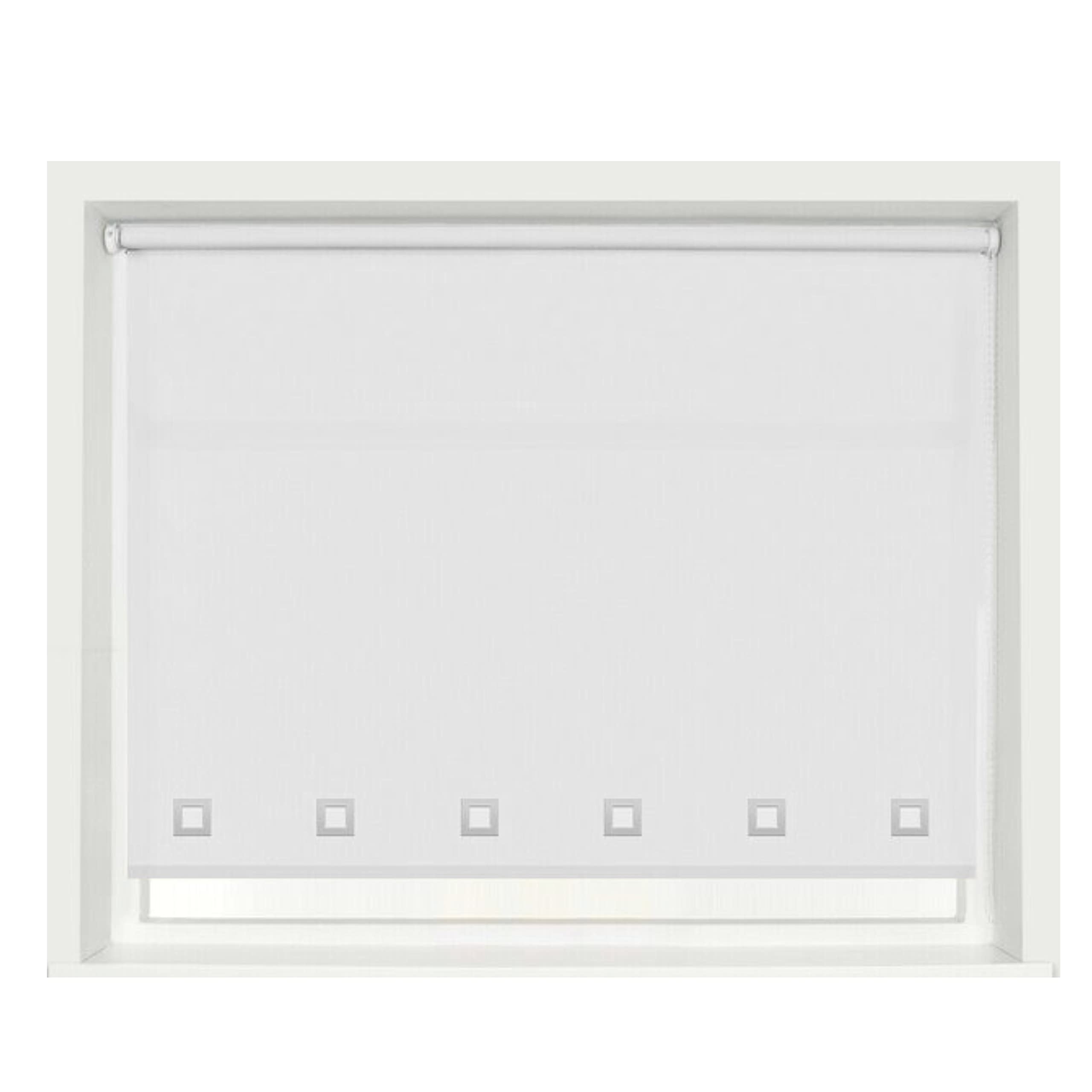 100 Polyester Square Eyelet Trimmable Daylight Roller Blinds (120cm