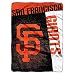 MLB San Francisco Giants Strike Plush Raschel Blanket, Black, 60 x 80-Inch