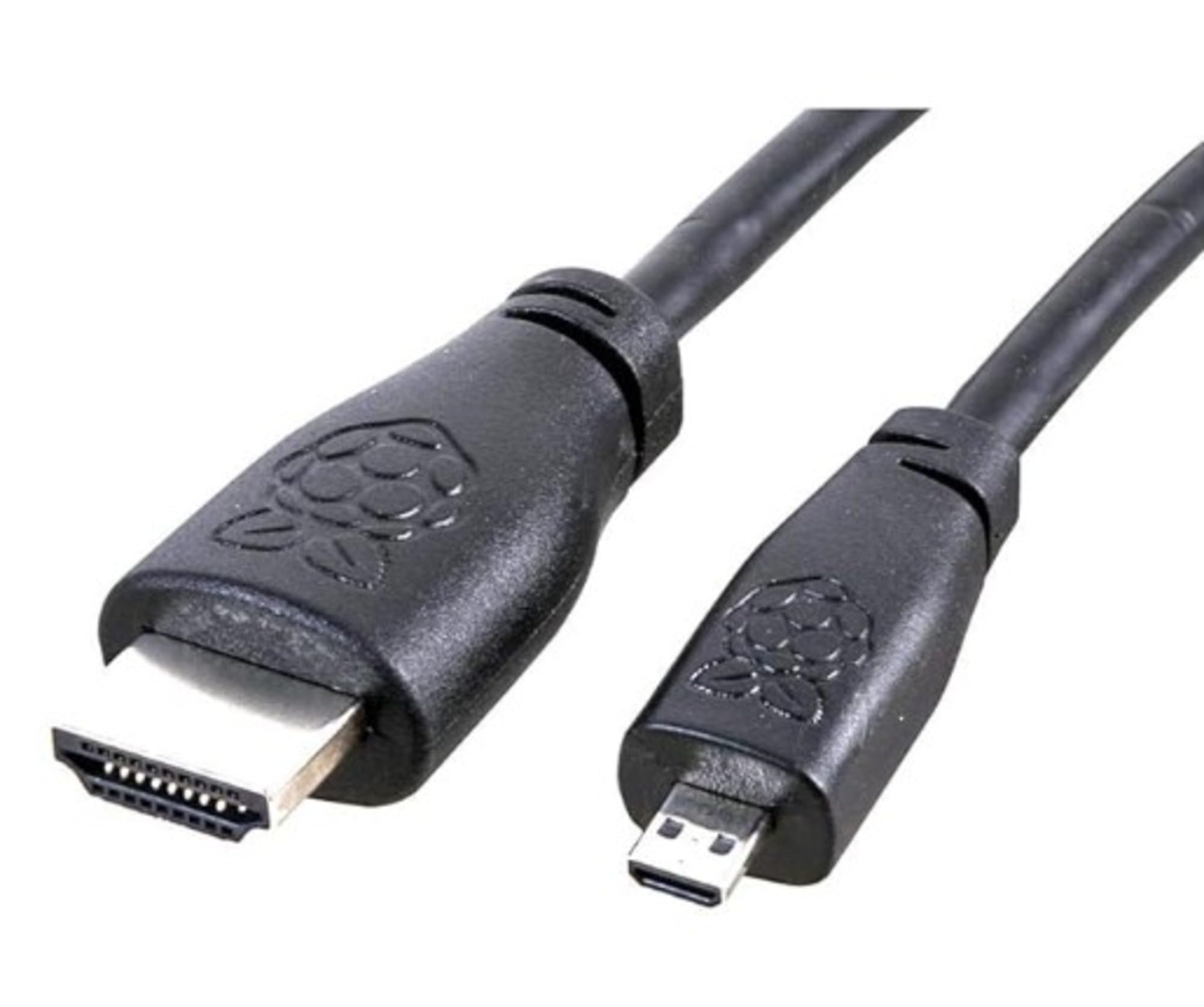sb componentsMicro-HDMI TO HDMI Raspberry Pi CABLE for Raspberry pi 5 / Pi 4/ 18Gbps High-Speed, 4K@60Hz, 2160p,AUDIO VIDEO CABLE ASSEMBLIES- 2 Mter -Black Cable