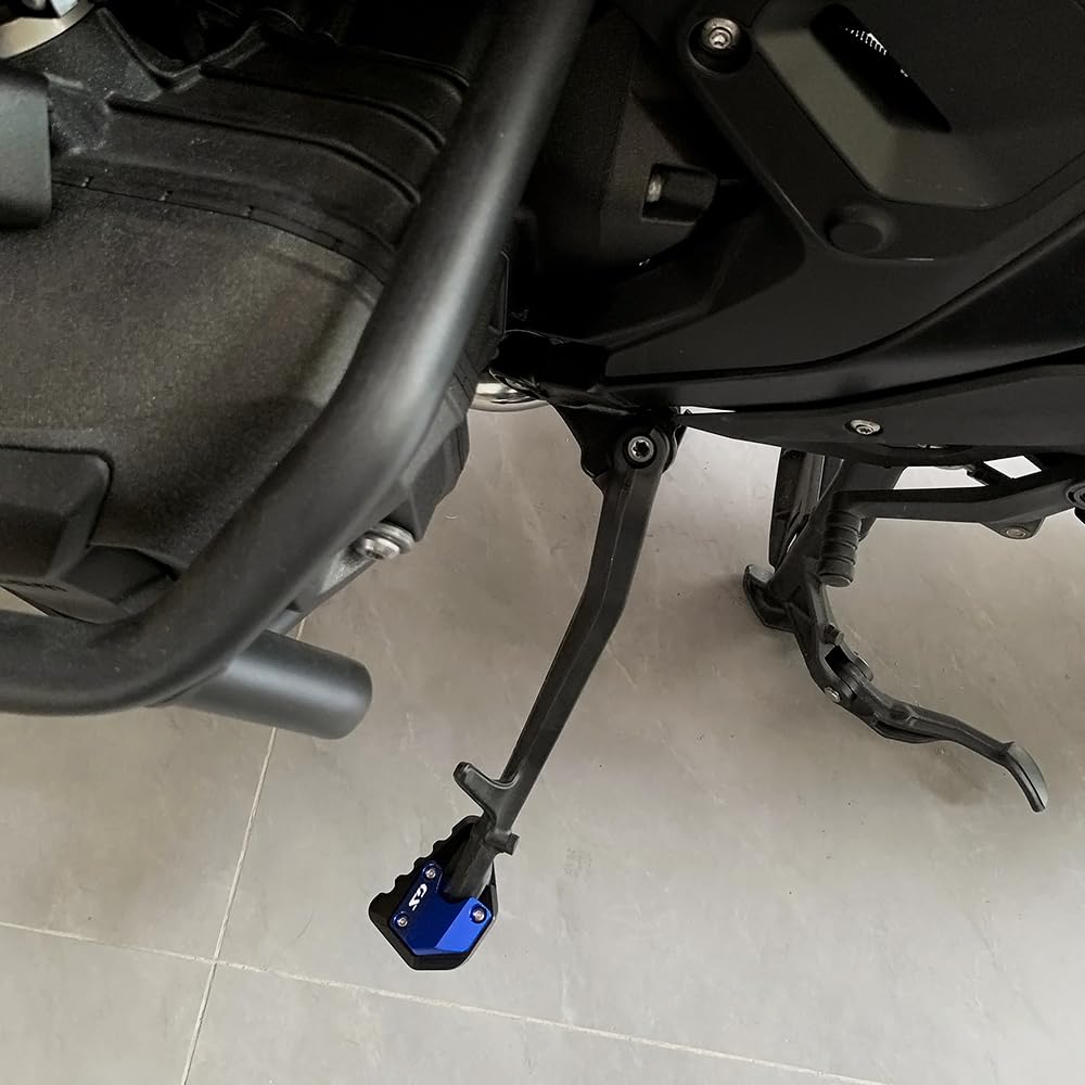 Para R1300GS ADVENTURE R 1300 GSA R1300 GS ADV 2024 2025 2026 1300gs GS1300 Accesorios Motocicleta Soporte Ampliar Placa de Apoyo Placa r1300gs 1300gsa Soporte Lateral Almohadilla de Extensión (Negro)