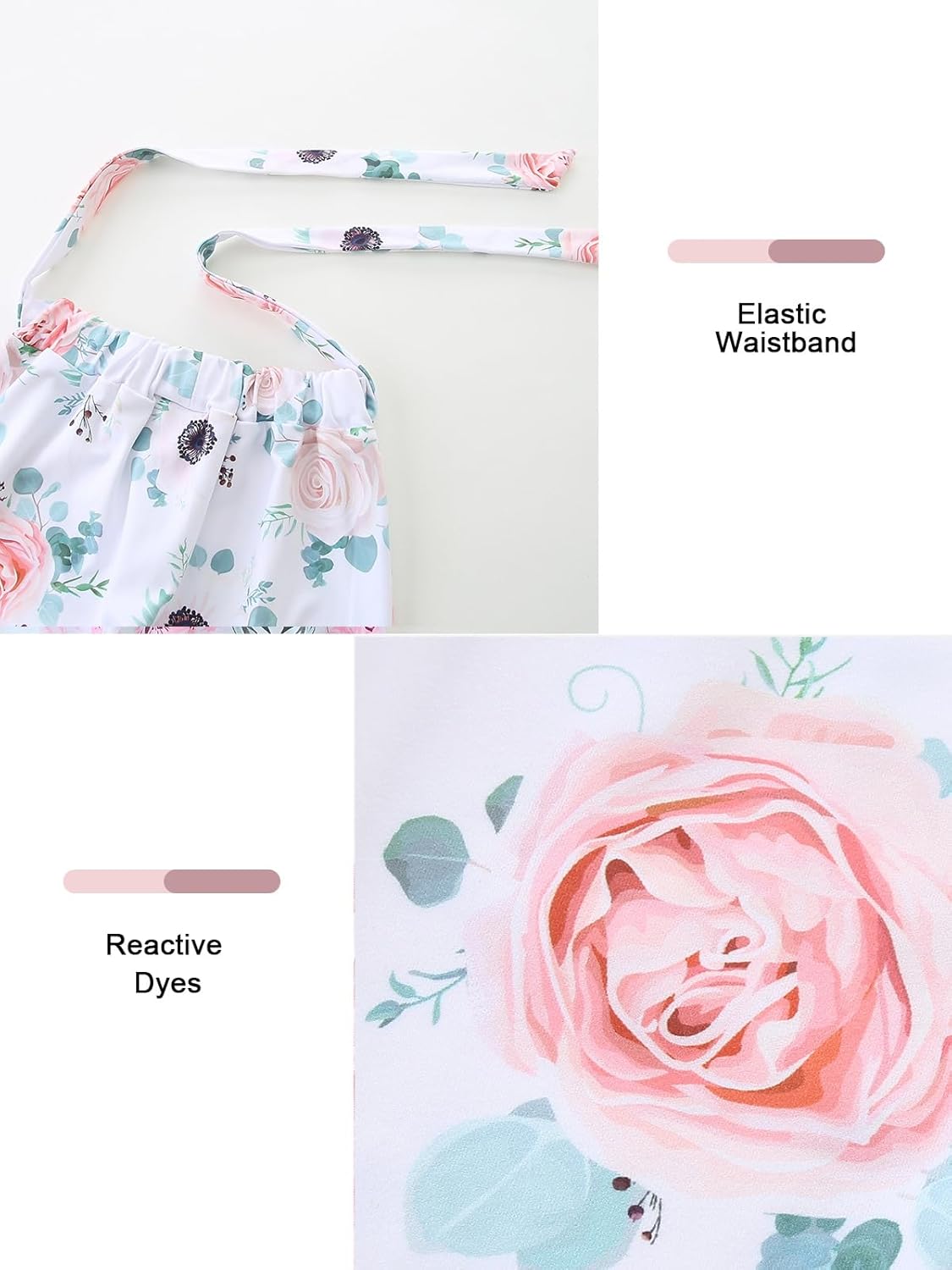 Infant Girl Clothes Long Sleeve Ruffle Bodysuit Floral Pants Bow Headband Sets Fall Winter Spring Outfits - Image 4