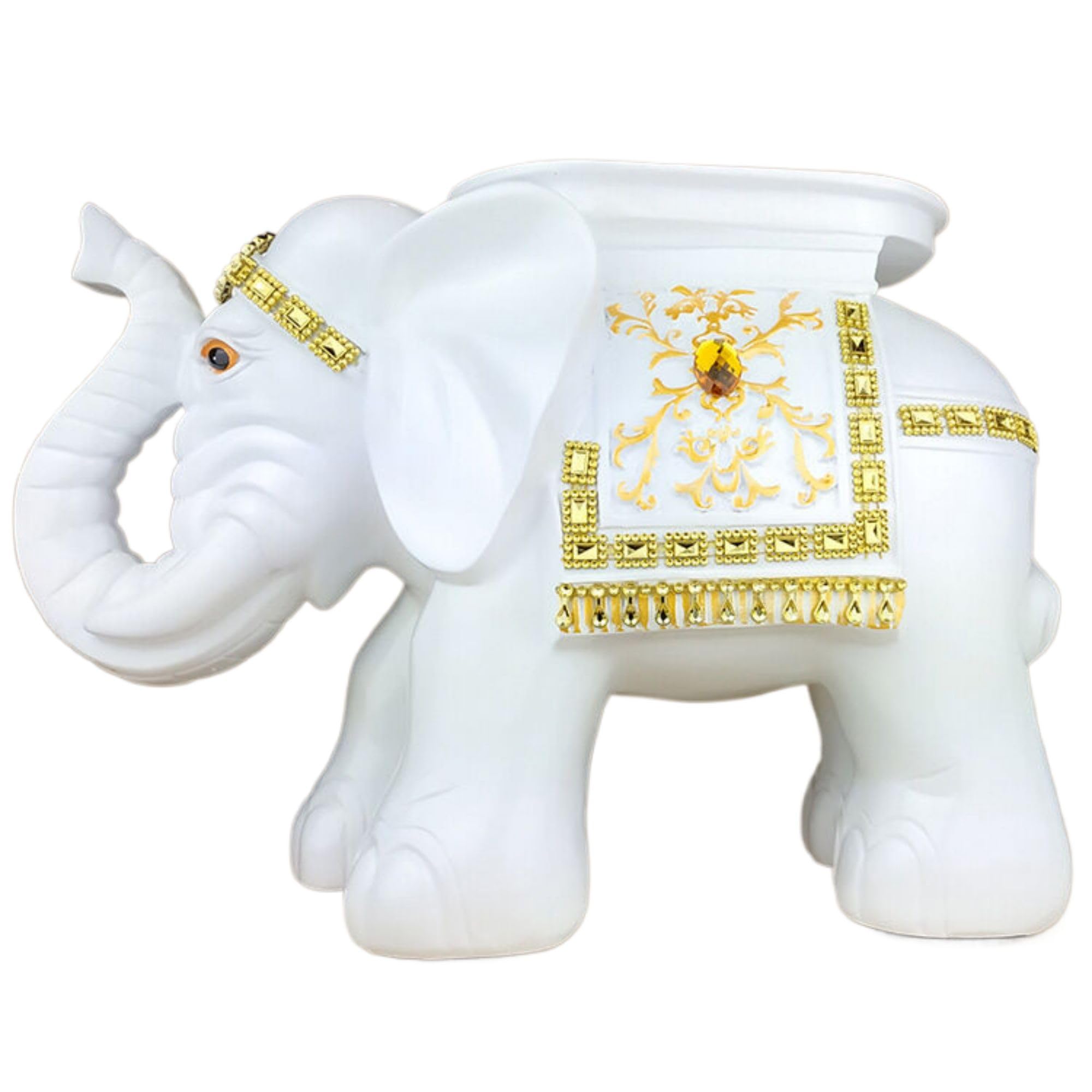 Amazon.com: RWSEFK 吸财象白色/欧式创意大象Money Elephant Figurine