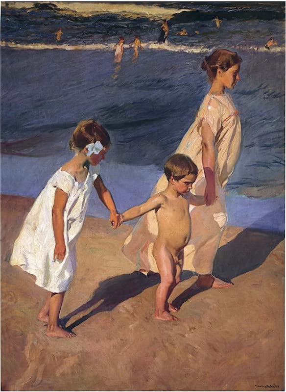Affiches et gravures à l'eau Joaquin Sorolla toile peinture salon 60x90